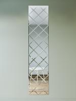 Зеркальное панно на стену из зеркальной плитки 20 см с фацетом 10 мм (размер 57х255см) в интернет магазине Зеркальной плитки Топ Декор